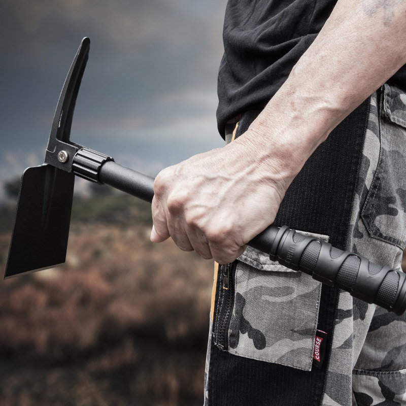 昌林锰钢镐头挖桩神器户外多功能折叠小洋镐羊角锄头工兵镐工兵铲,淘宝优惠券,粉丝福利购,淘宝优惠卷