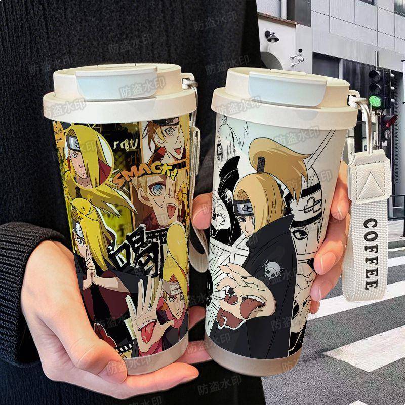 火影宇智波鼬迪达拉保温杯学生儿童大容量316不锈钢水杯咖啡杯 - 图3