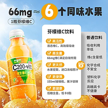 芬檬维生素C运动功能饮料155ml*6瓶[29元优惠券]-寻折猪