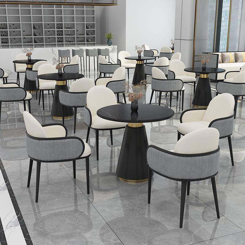 售楼处商务会客简约岩板接待洽谈桌椅组合休闲圆桌谈判小圆桌商用,淘宝优惠券,粉丝福利购,淘宝优惠卷