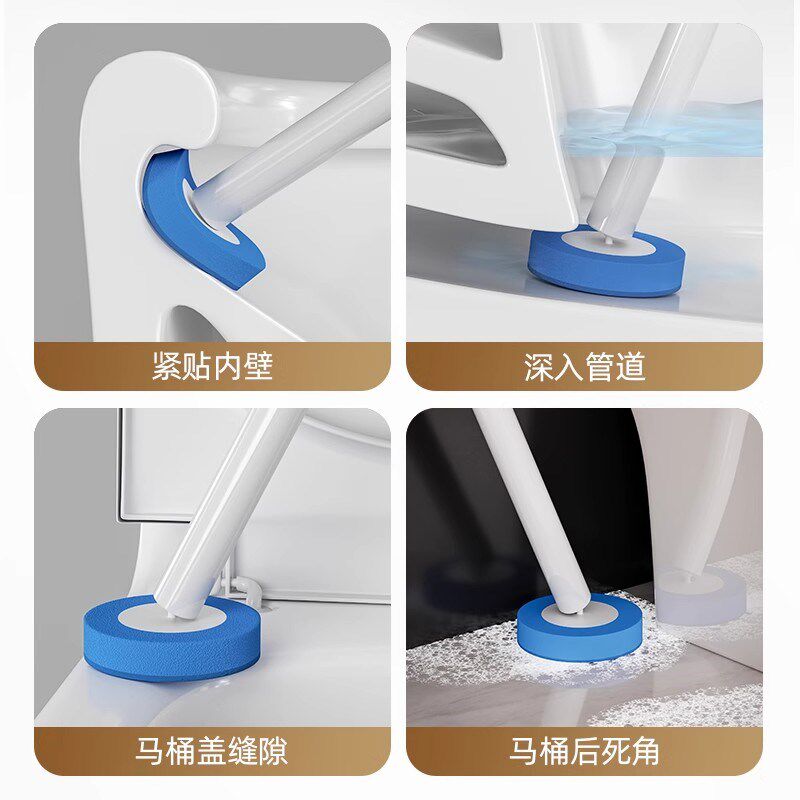 German disposable toilet brush household no dead ends toilet brush 2024 new artifact wall hanging cleaning replacement