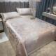Bed sheets, ice silk cool g mat washable r foldable three-piece set soft bed mat home summer machine washable bed skirt
