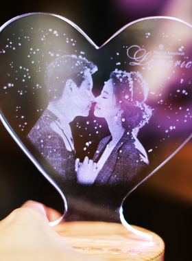 520结婚纪念日礼物定制照片摆件送新人闺蜜老婆个性高档实用创意