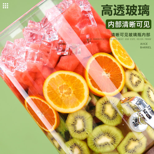 青梅泡酒瓶带龙头泡酒坛葡萄酿酒瓶可乐饮料密封罐家用耐高温玻璃 - 图2