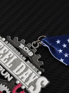 锌合金奖章奖牌 青少年活动奖章纪念品金属烤漆运动会奖牌