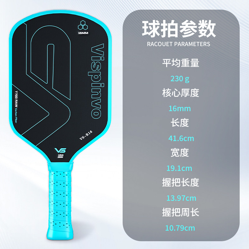 VISPINVO匹克球球拍pickleball专业级全套一体比赛碳纤磨砂维拍板,淘宝优惠券,粉丝福利购,淘宝优惠卷
