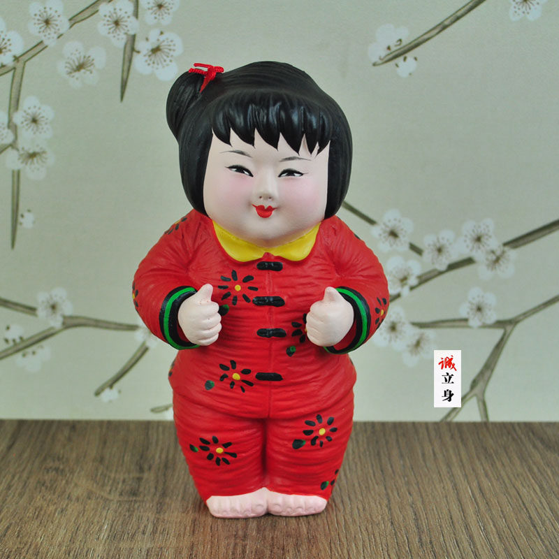 天津泥人张彩塑中国风特色陶泥梦娃娃泥人手办手工艺礼品装饰摆件,淘宝优惠券,粉丝福利购,淘宝优惠卷