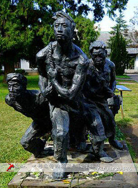 大型人物铸铜雕像定制园林景观工人铸铜雕塑广场玻璃钢仿铜雕塑