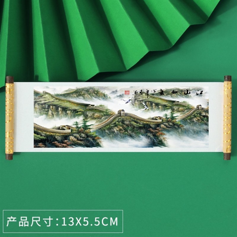 文创博物馆十大名画冰箱贴国画山水图江山多娇中国风创意冰箱贴 - 图2