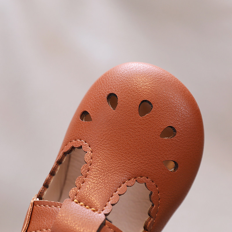 春秋新款儿童镂空小皮鞋2021年复古英伦风女童单鞋小童男宝豆豆鞋,淘宝优惠券,粉丝福利购,淘宝优惠卷