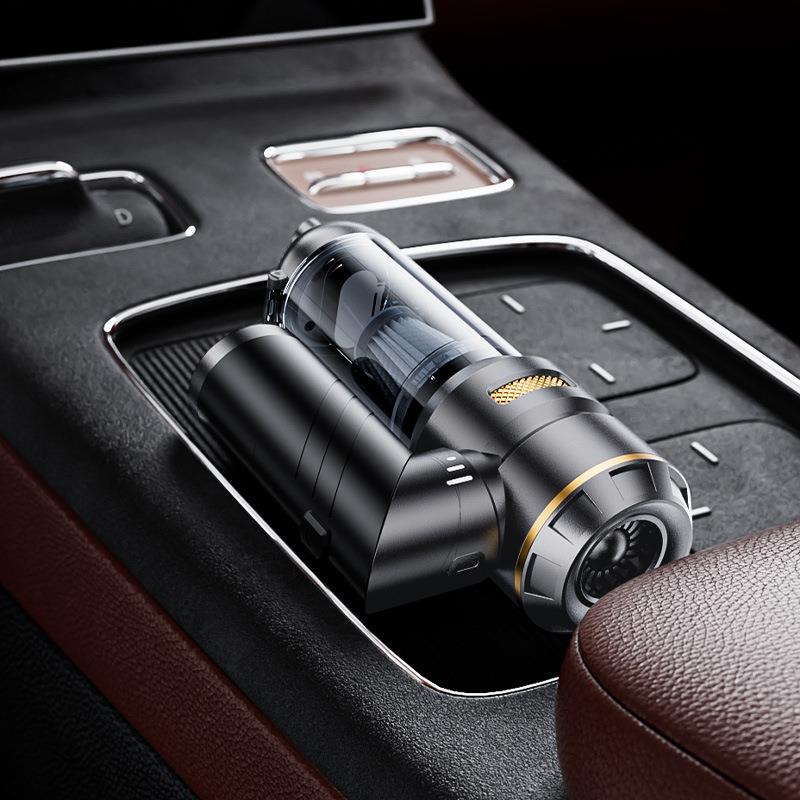 新款车载吸尘器家用充电便携式手持无刷小型吹尘器大吸力吸尘机 - 图1