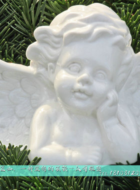 户外大型玻璃钢小天使雕像园林景观人物铸铜雕像城市别墅雕塑摆件