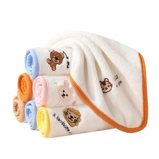 婴儿小方巾超软宝宝洗脸毛巾口水巾25*25cm