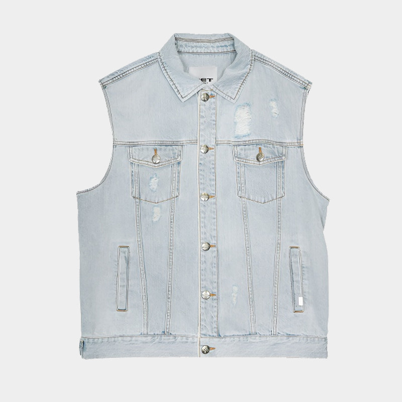 MET initaly麦特复古做旧水洗牛仔背心休闲百搭上衣男夏季新款,淘宝优惠券,粉丝福利购,淘宝优惠卷