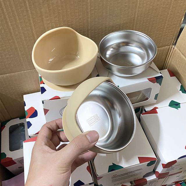 新款宝宝辅食碗婴童辅食碗高颜值吃饭元宝勺学食硅胶吸盘防摔餐具,淘宝优惠券,粉丝福利购,淘宝优惠卷