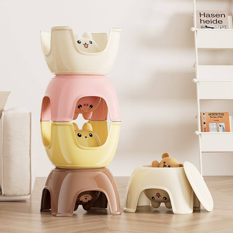 储物收纳凳儿童可以坐人的多功能玩具踩脚小凳子家用客厅矮茶几置,淘宝优惠券,粉丝福利购,淘宝优惠卷