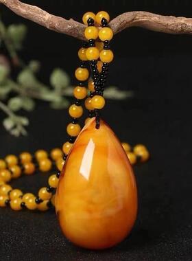 非金属亚克力吊坠 手工复古毛衣链民族风百搭吊坠配饰气质女款