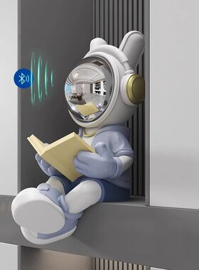 网红宇航员大存钱罐可存可取玄关坐姿摆件带蓝牙音箱装饰生日礼品