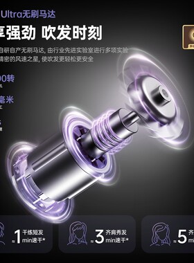 【重磅升级】CONFU康夫F9Pro高速吹风机推荐50亿等离子家用大风速