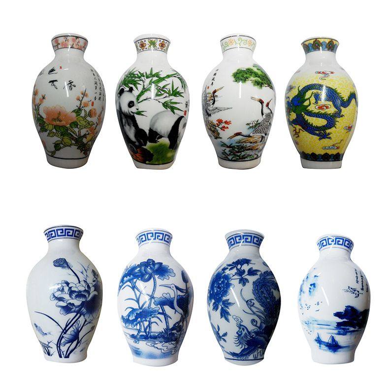 青花瓷花瓶陶瓷磁贴冰箱贴熊猫景德镇文创中国风礼品老外,淘宝优惠券,粉丝福利购,淘宝优惠卷