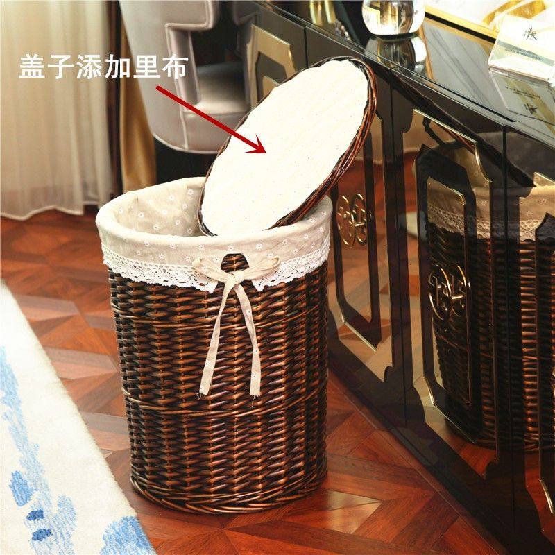 脏衣篮藤编收纳筐大号带盖脏衣篓脏衣服收纳筐火锅店餐厅放衣服筐,淘宝优惠券,粉丝福利购,淘宝优惠卷