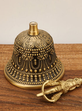 黄铜摇铃金刚铃五股金刚铃杵铜铃铛工艺品法铃摇铃