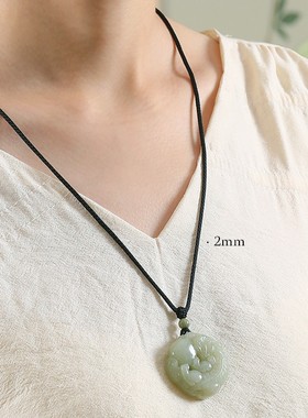 非金属布艺吊坠 金吊坠挂绳挂脖男女玉佩玉石平安扣项链绳高货绳