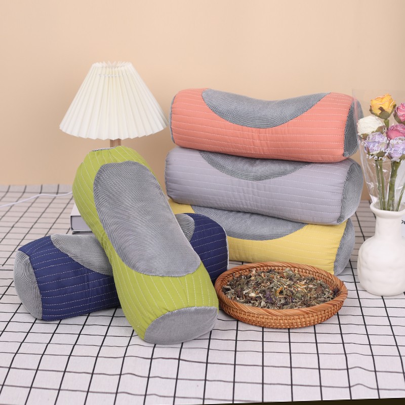 【采棉人】枕头护颈花草枕芯面料颈椎曲线睡眠手工荞麦枕透气枕 - 图0