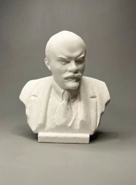 伟人纪念摆件列宁伟人半手工石膏艺术雕塑客厅桌面装饰高级新年摆
