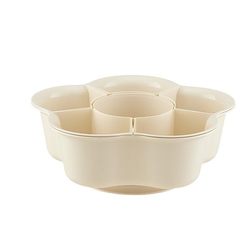 【下单立减30】旋转火锅拼盘家用双层蔬菜水果分格收纳旋转盆vb21 - 图3