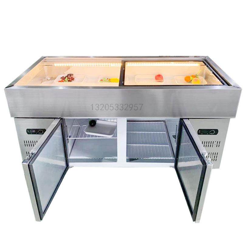 商用不冰台冷藏水果捞海鲜冷冻展示柜卧式鸭脖凉菜熟食卤菜保鲜柜,淘宝优惠券,粉丝福利购,淘宝优惠卷