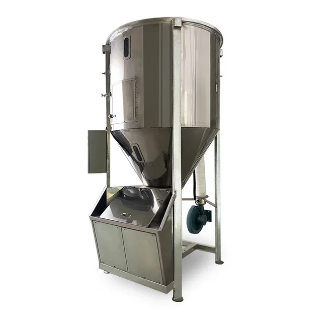 Manufacturer Heating Mixer 500KG Granular Plastic Vertical One Machine Dual Use 12KW Heating Mixer