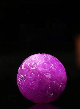 原矿南非玉化舒俱来回纹珠散珠樱花粉单珠苏纪石散珠圆珠多宝配珠