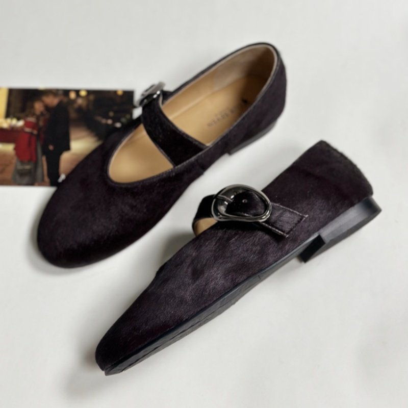 Lux Seven鼎奢马毛一字带玛丽珍鞋芭蕾鞋平底单鞋女,淘宝优惠券,粉丝福利购,淘宝优惠卷