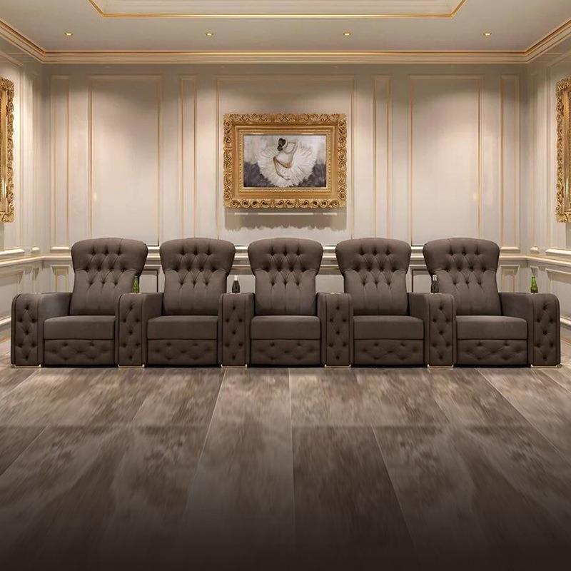 展翼家具新款别墅豪华电动功能影音室躺椅家庭影院影视厅观影沙发 - 图0