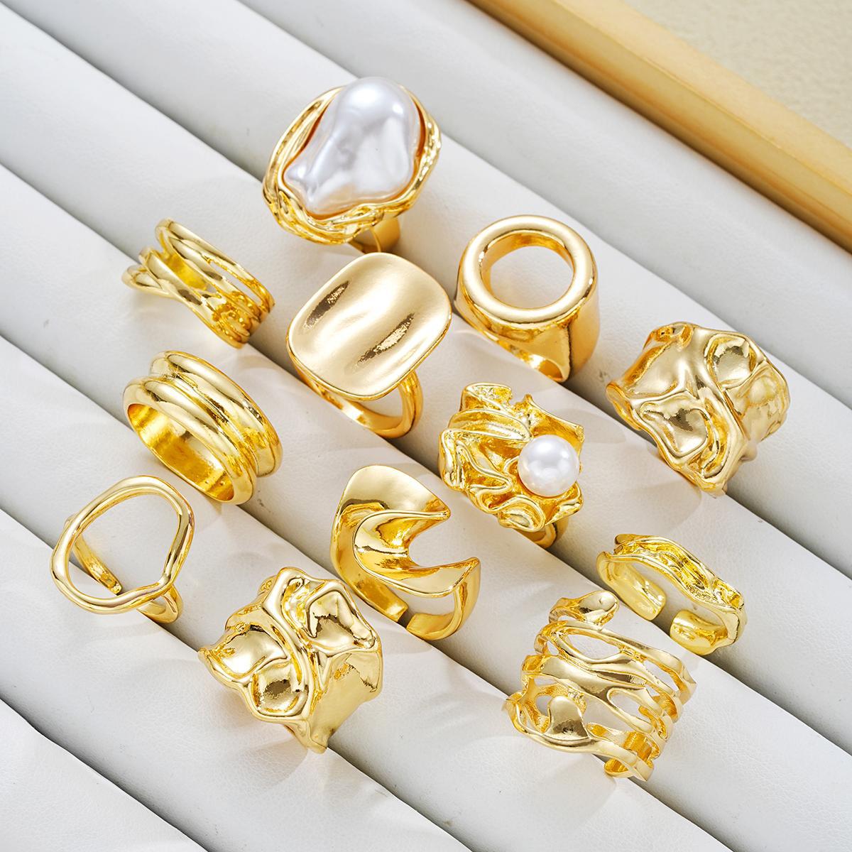 Fanmuti Pearl Open Adjustment Ring for Women