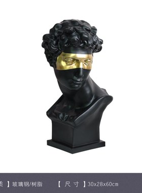 创意人物雕塑摆件新中式样板间酒店客厅玄关电视柜软装饰品工艺品