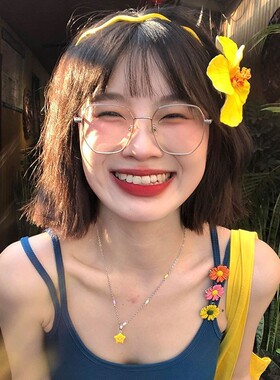 黄色鸡蛋花仿真扶桑花朵发夹