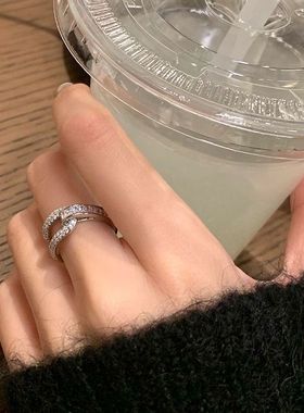 原创精致开口打结气质戒指女