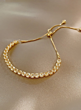 2025年新款爆款高级感水钻手链女