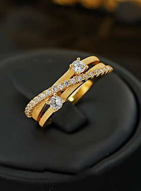 繁星点点上手显白戒指法式气质款