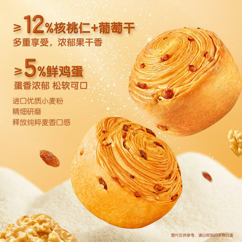 三只松鼠益生元坚果仁手撕面包700g年货送礼盒点心办公室零食节日,淘宝优惠券,粉丝福利购,淘宝优惠卷