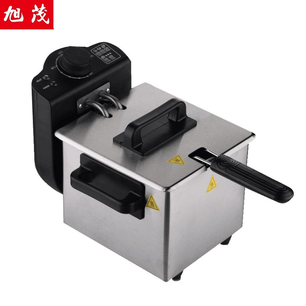 产地货源迷你油炸机家用多功能单缸单筛炸炉1.5L炸薯条油条电炸炉 - 图3