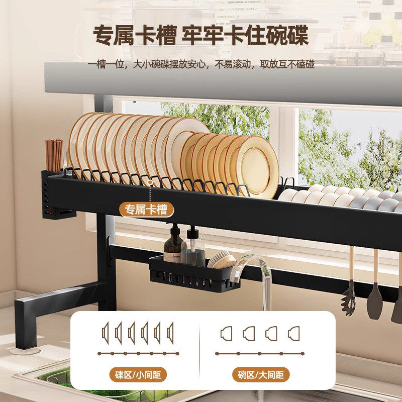 厨房碗碟沥水架家用台面多功能碗柜放碗置物架筷子盒碗盘收纳,淘宝优惠券,粉丝福利购,淘宝优惠卷