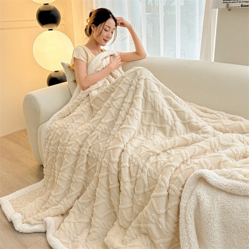 绒毛毯塔芙绒毯子四季通用2025新款加绒毛毯午休盖毯通用高级纯色,淘宝优惠券,粉丝福利购,淘宝优惠卷
