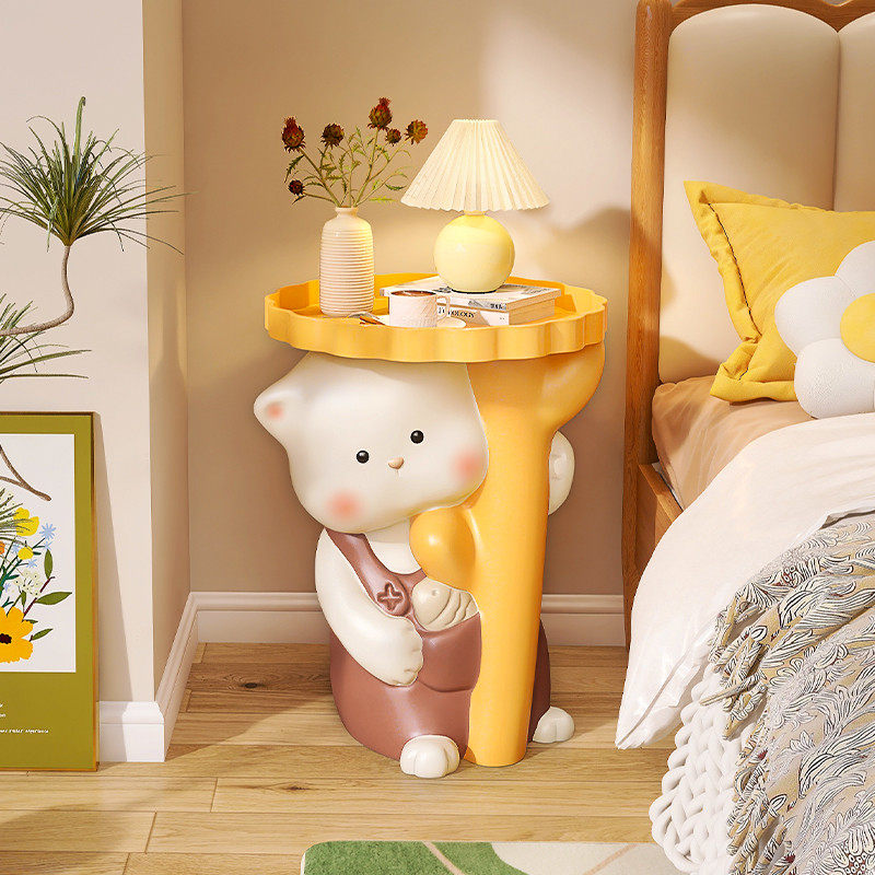 可爱边几客厅大型落地摆件卧室床头柜家居装饰品沙发旁边柜置物架,淘宝优惠券,粉丝福利购,淘宝优惠卷