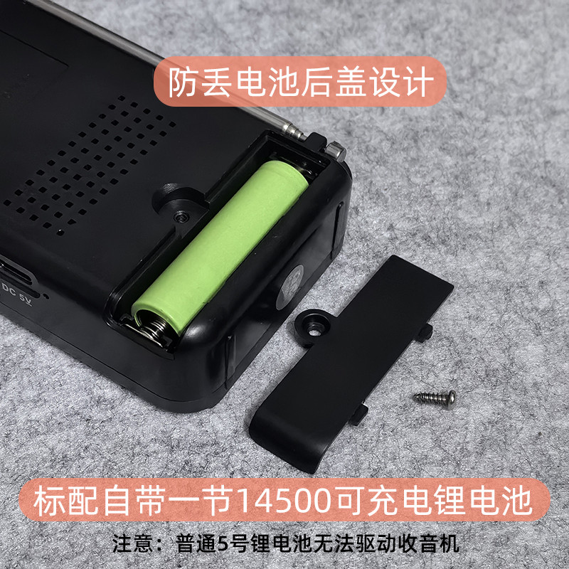 外贸出口欧美收音机调频中短波可充电年轻老人专用简单袖珍特小型 - 图3