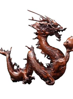 紫铜龙摆件定制工艺品摆件（定制内容）