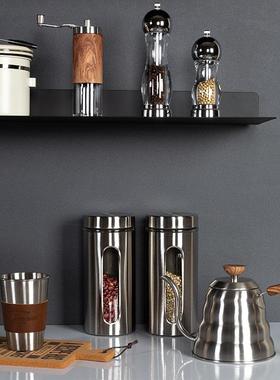 样板间厨房橱柜摆件不锈钢水壶杯油壶储物罐调味瓶套装售楼处软装