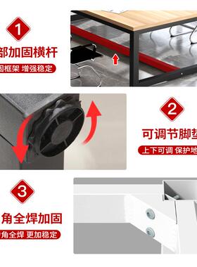 会议桌长桌长方形办公室桌子桌椅组合培训桌工作台简约现代办公桌